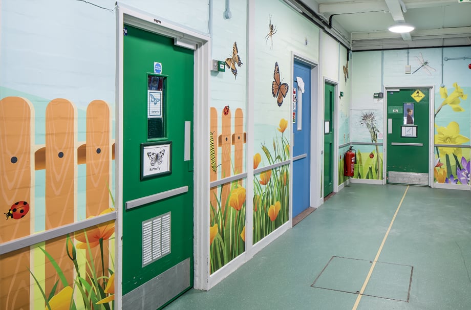 Five Acre Wood School - Mini beasts corridor