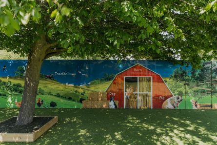 Early years school external wall art