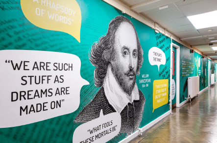 King Edward VI Handsworth School Shakespeare Corridor
