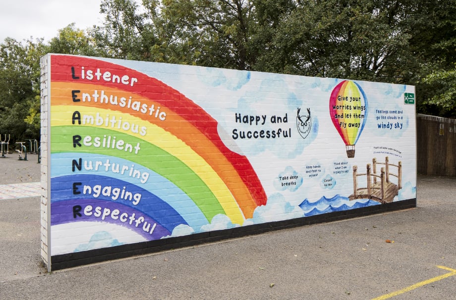 Chorleywood Primary - playground feature wall